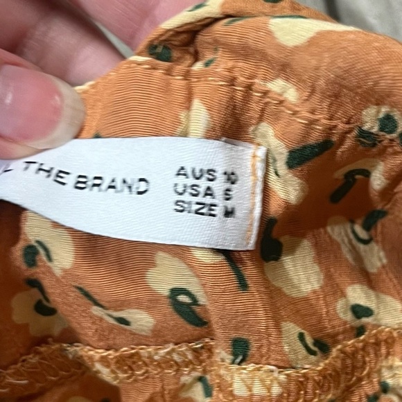 Faithfull the Brand Umbria Dress Vintage Bloom Peach Size 6 - Picture 5 of 6